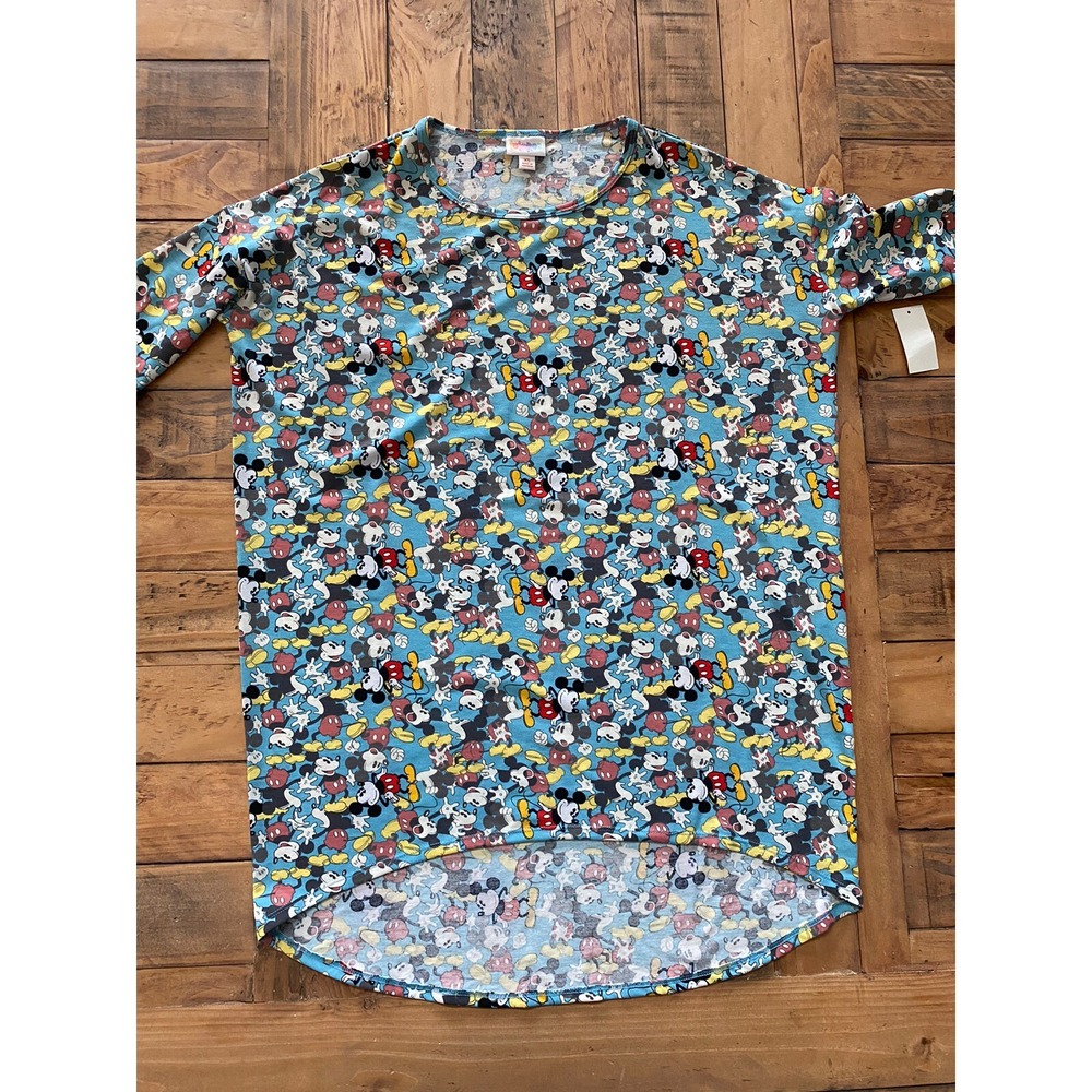 NWT! Women's XS Disney Retro Mickey Mouse Blue IRMA Tunic by Lularoe - Picture 3 of 7
